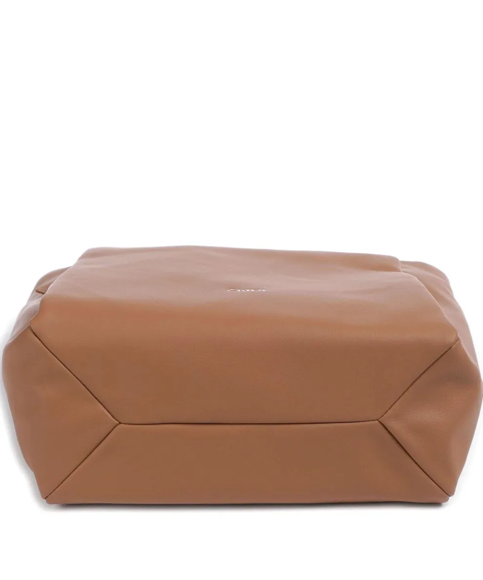 Yuna YU120 Beuteltasche Lederimitat braun