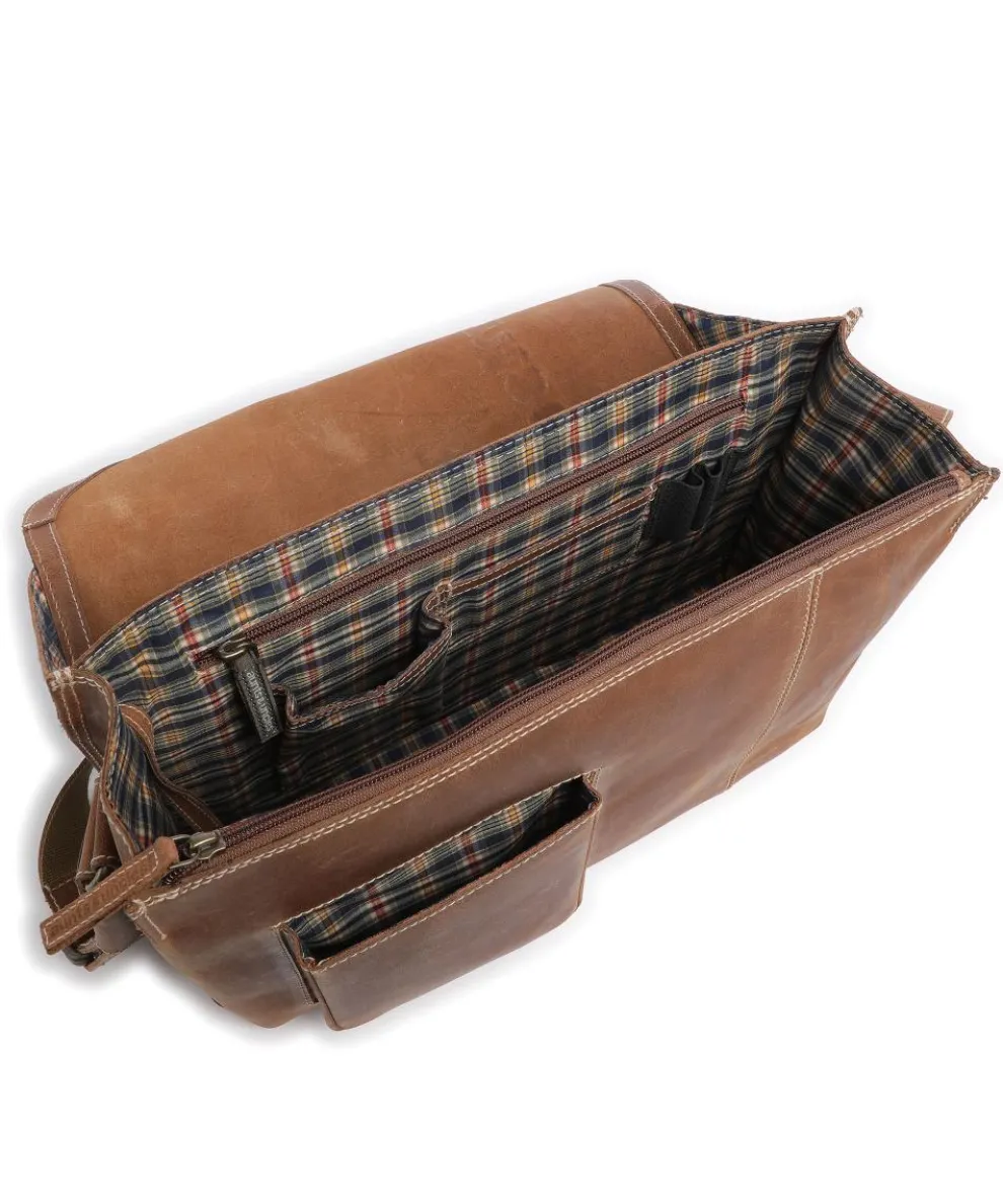 Hunter Medium Judd Kuriertasche Büffelleder tan