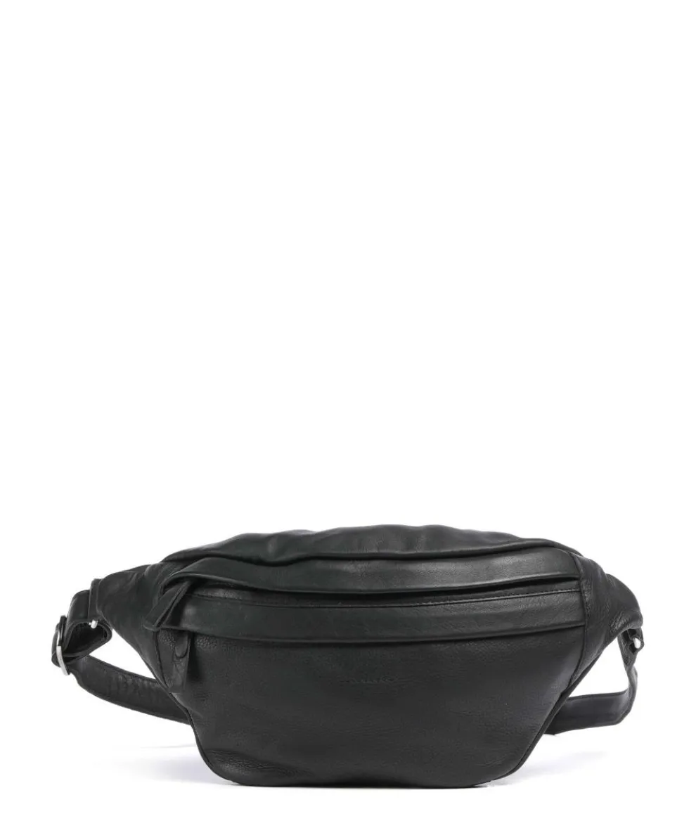 Basic Umhängetasche Büffelleder schwarz