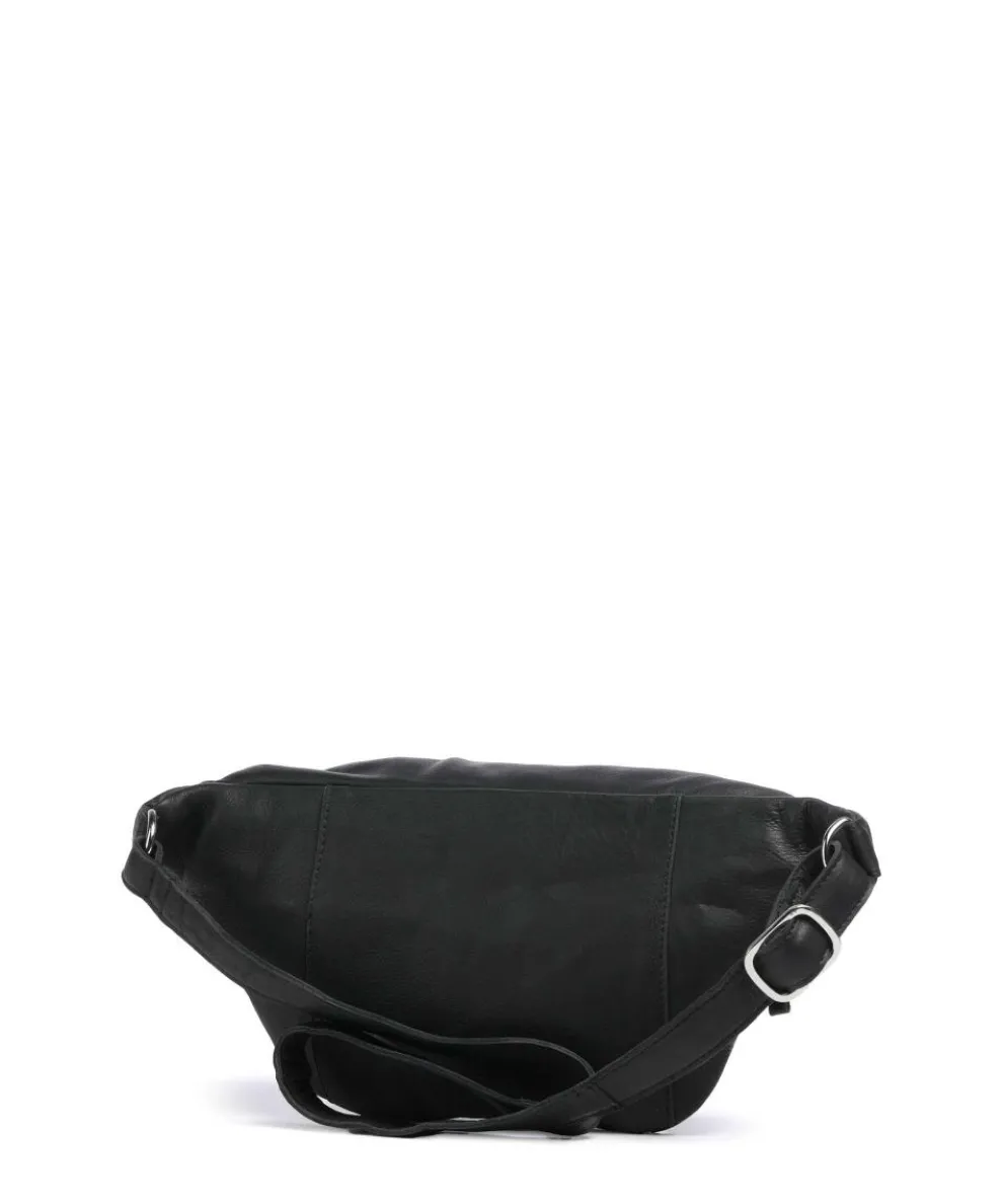 Basic Umhängetasche Büffelleder schwarz