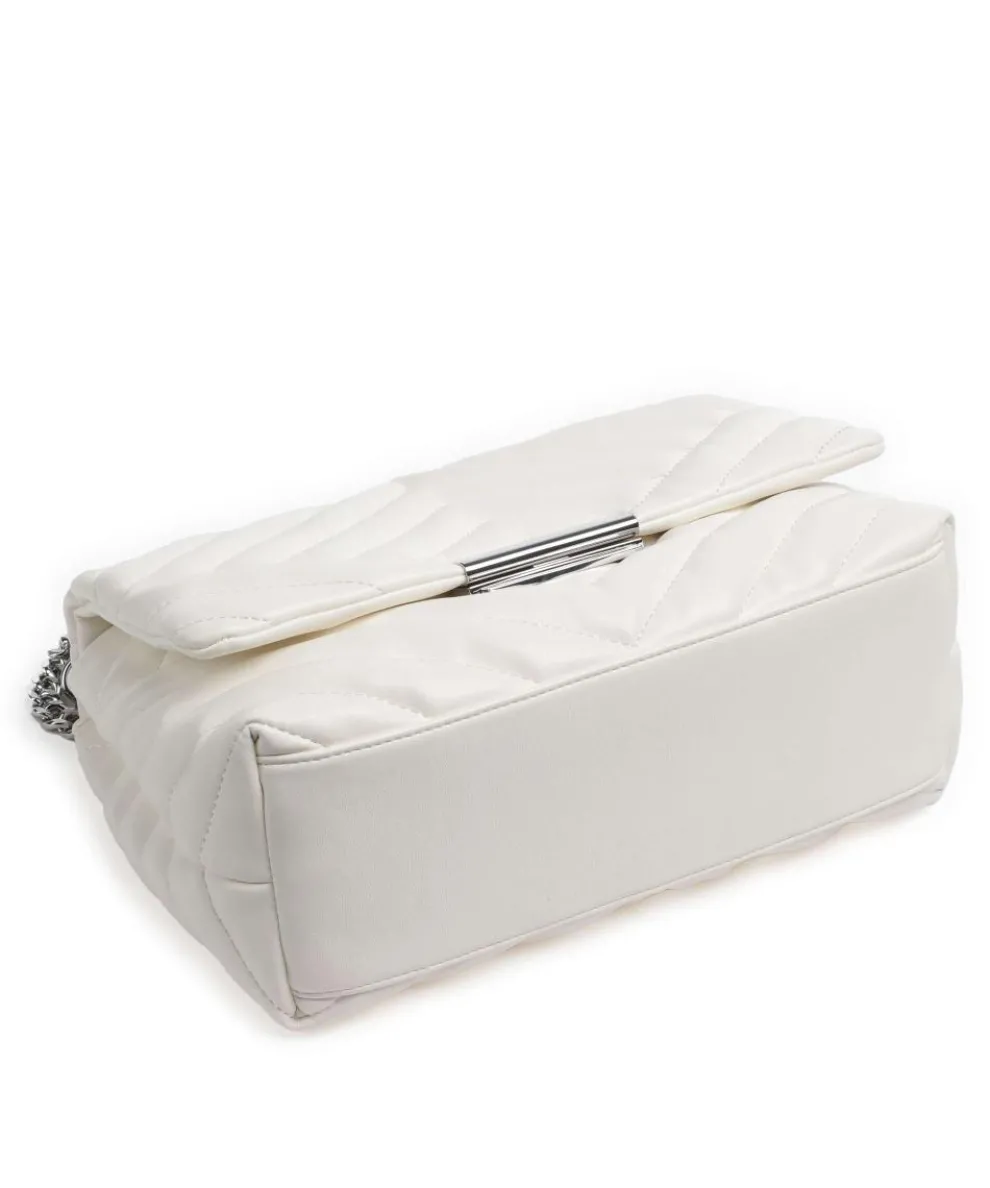 Victoria M Schultertasche Lederimitat weiß