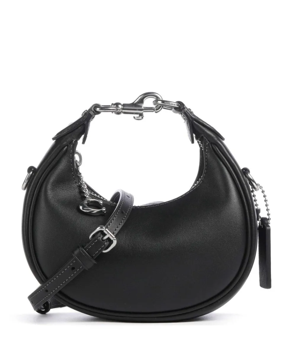 Jonie Umhängetasche fein genarbtes Leder schwarz