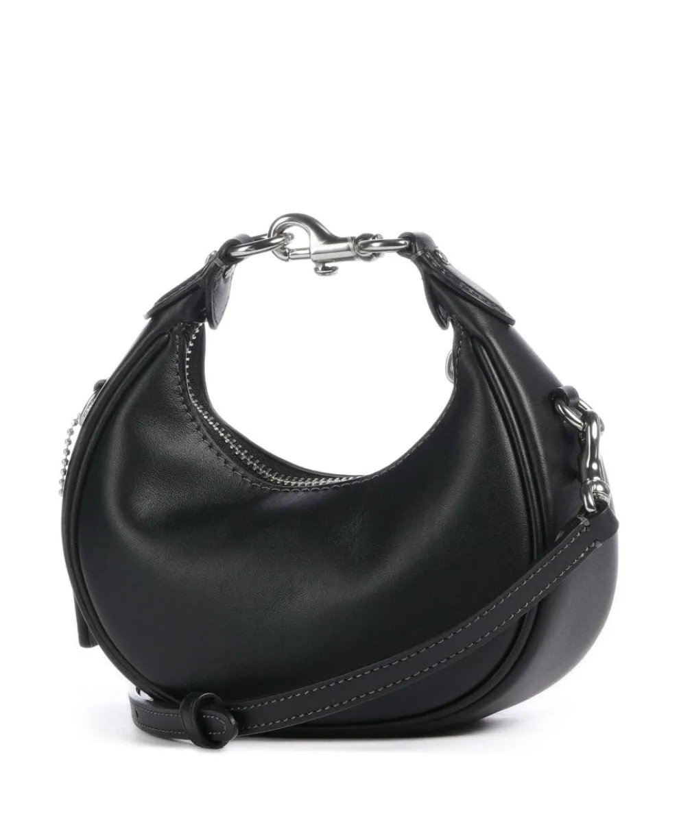 Jonie Umhängetasche fein genarbtes Leder schwarz