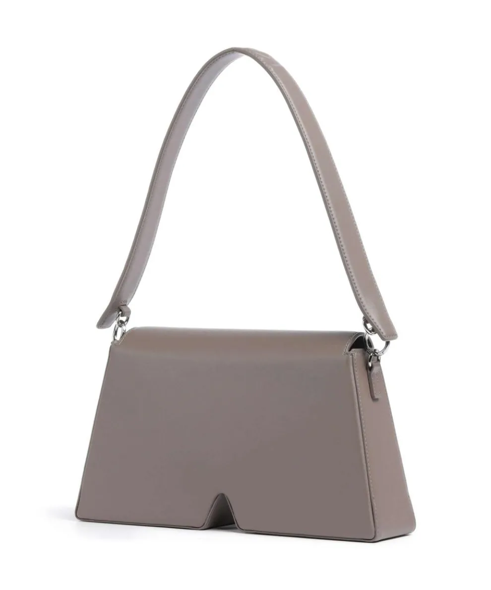 Ikon K Schultertasche recyceltes Leder, Polyurethane taupe