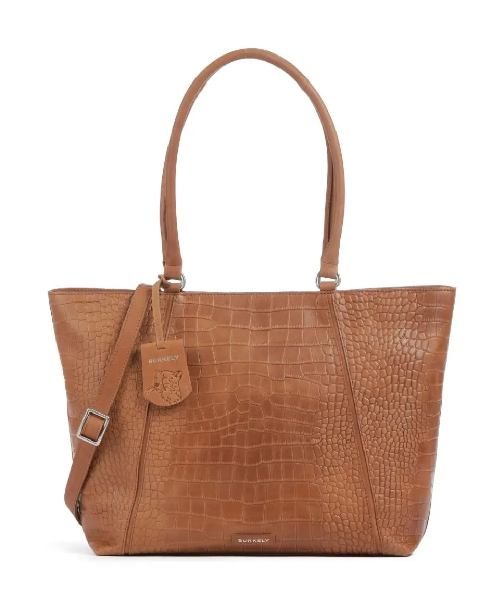 Cool Colbie Shopper 15″ geprägtes Leder cognac
