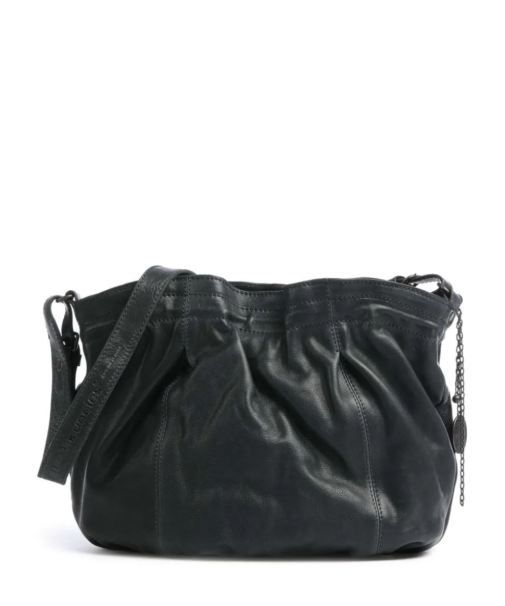 Coffee Klatsch Hannah Schultertasche genarbtes Leder dunkelgrün