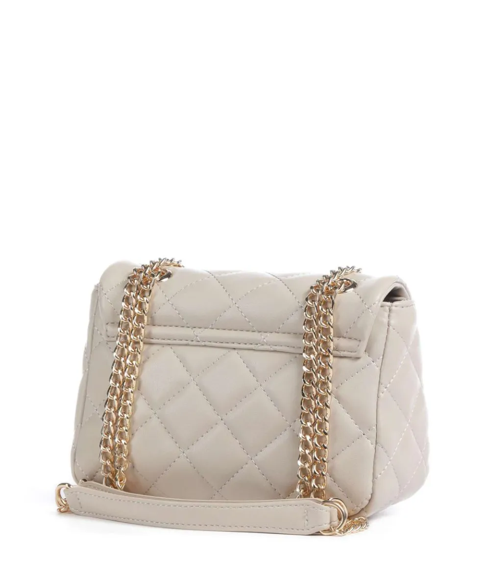 Ocarina Schultertasche Lederimitat beige