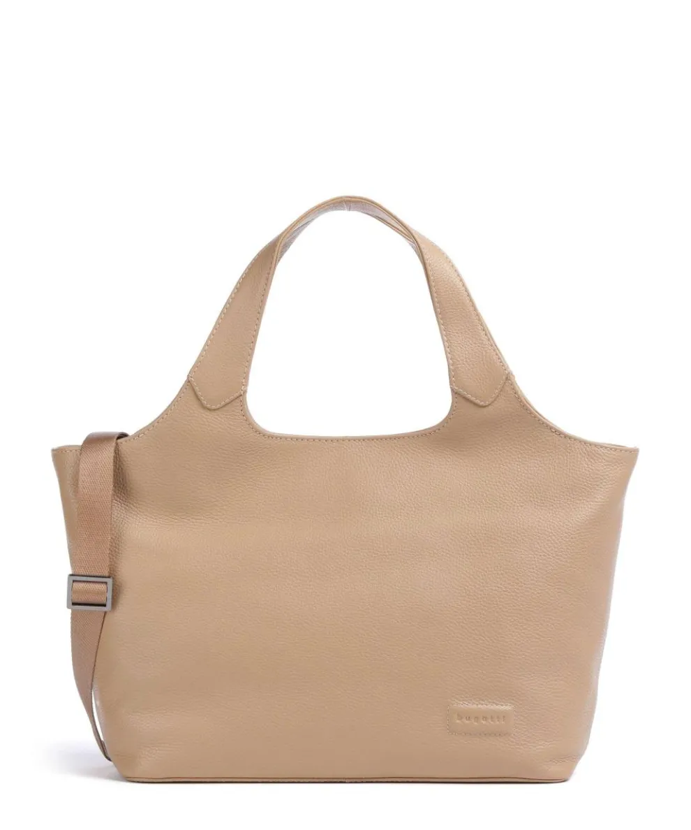 Elsa Handtasche 13″ genarbtes Rindsleder beige