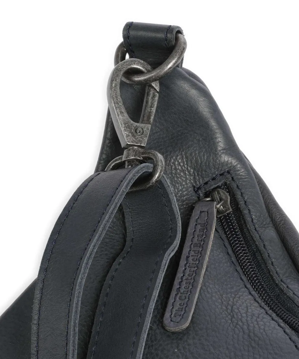 Kruger Gürteltasche weiches Rindsleder blaugrau