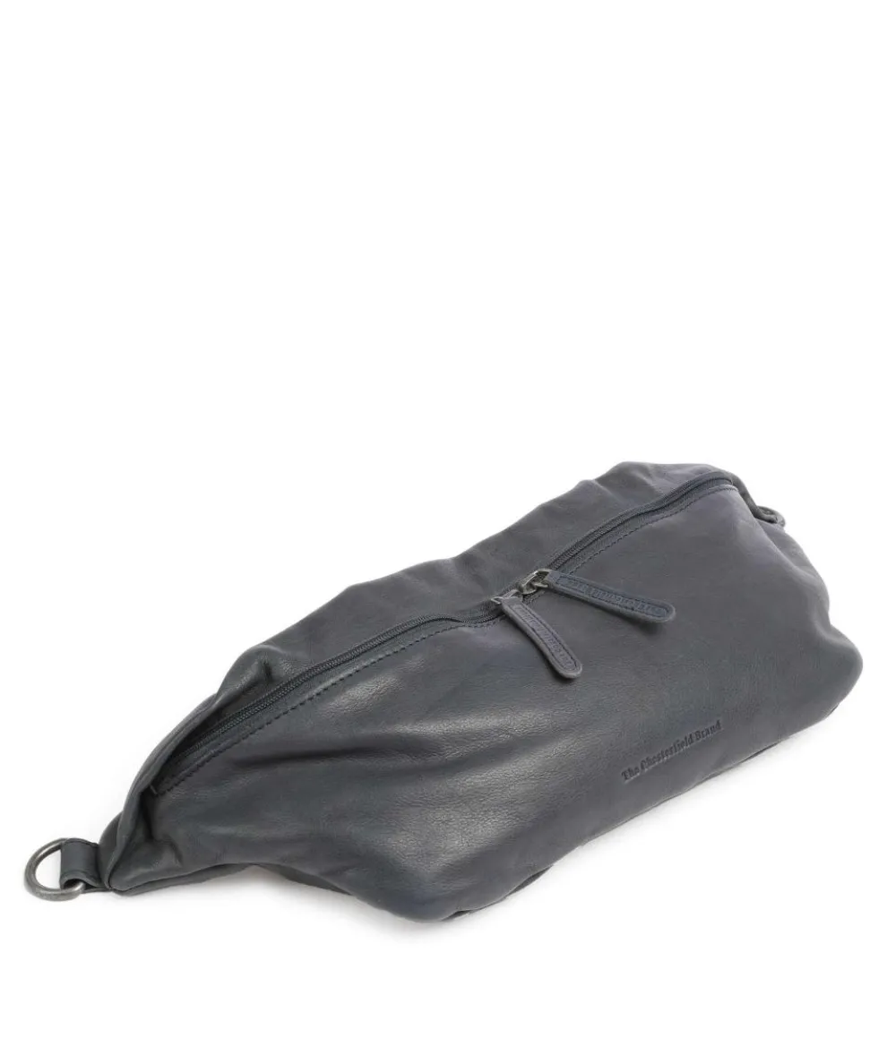 Kruger Gürteltasche weiches Rindsleder blaugrau