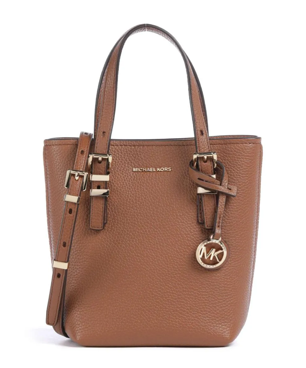 Quinn Umhängetasche genarbtes Rindsleder braun