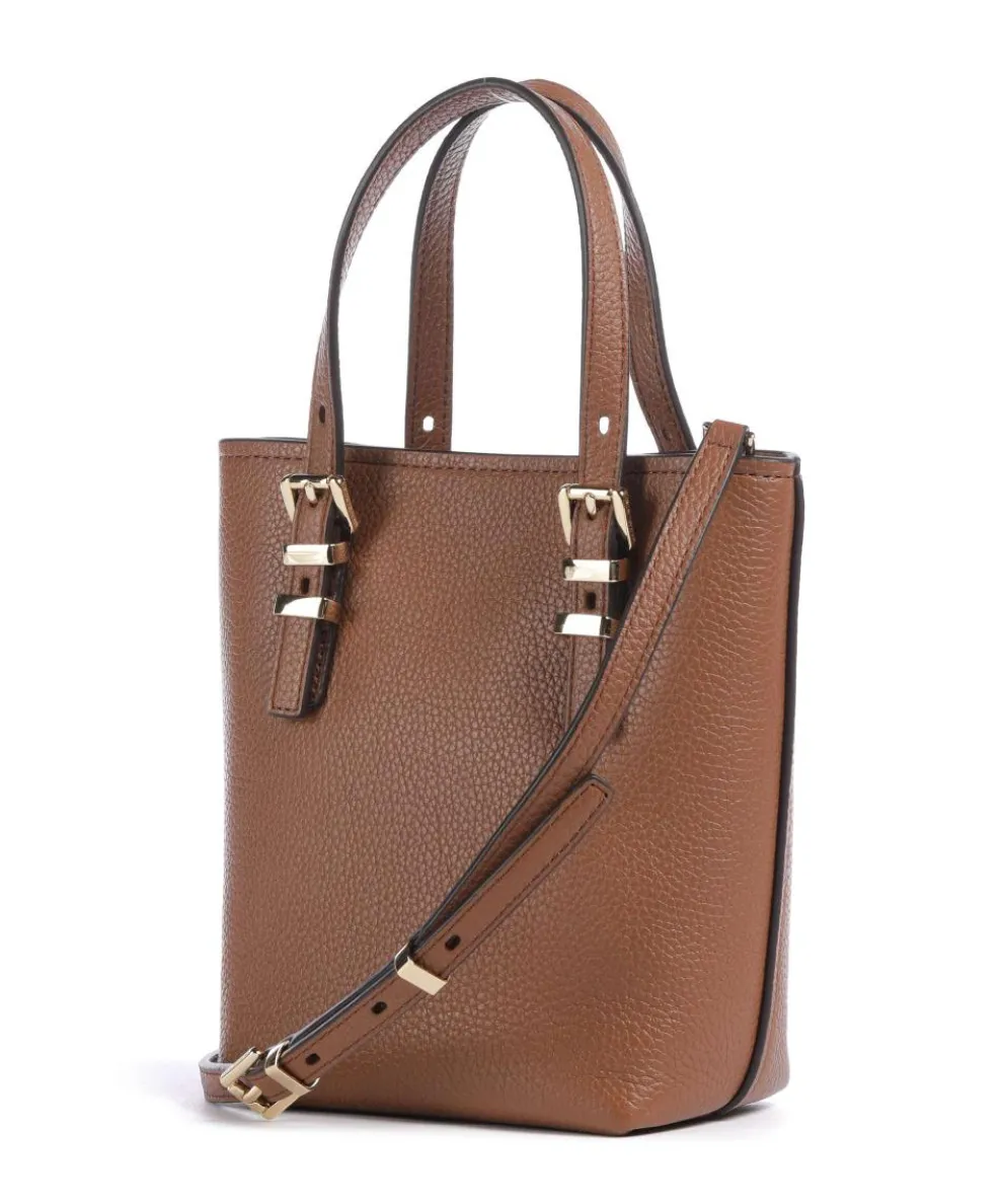 Quinn Umhängetasche genarbtes Rindsleder braun