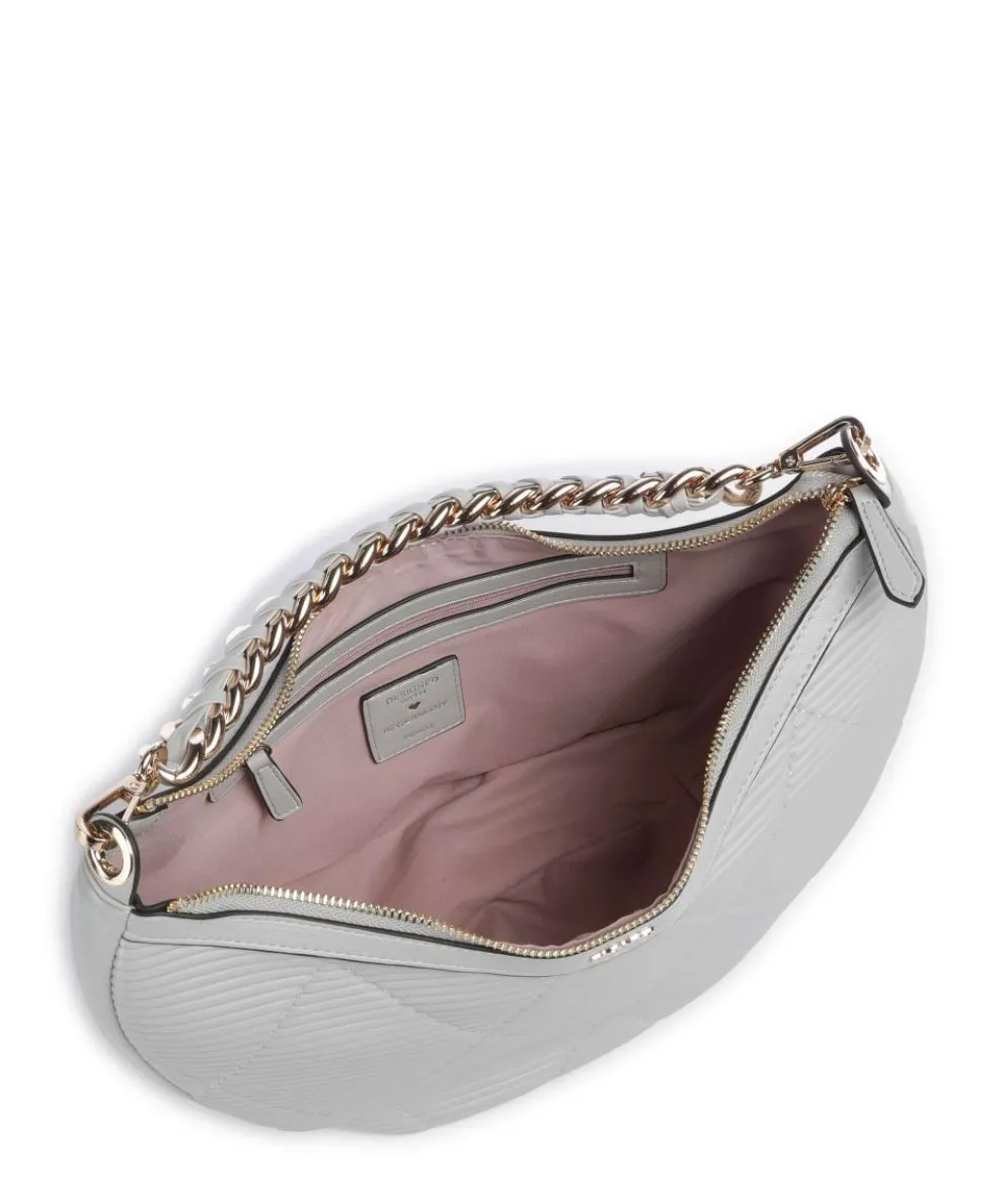 Paris Schultertasche Lederimitat hellgrau