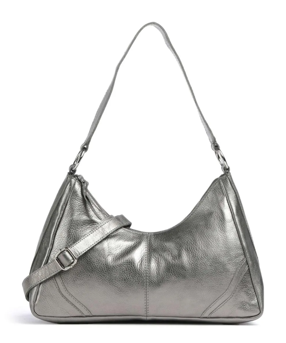 Salvatorgasse 3 Schultertasche genarbtes Rindsleder silber