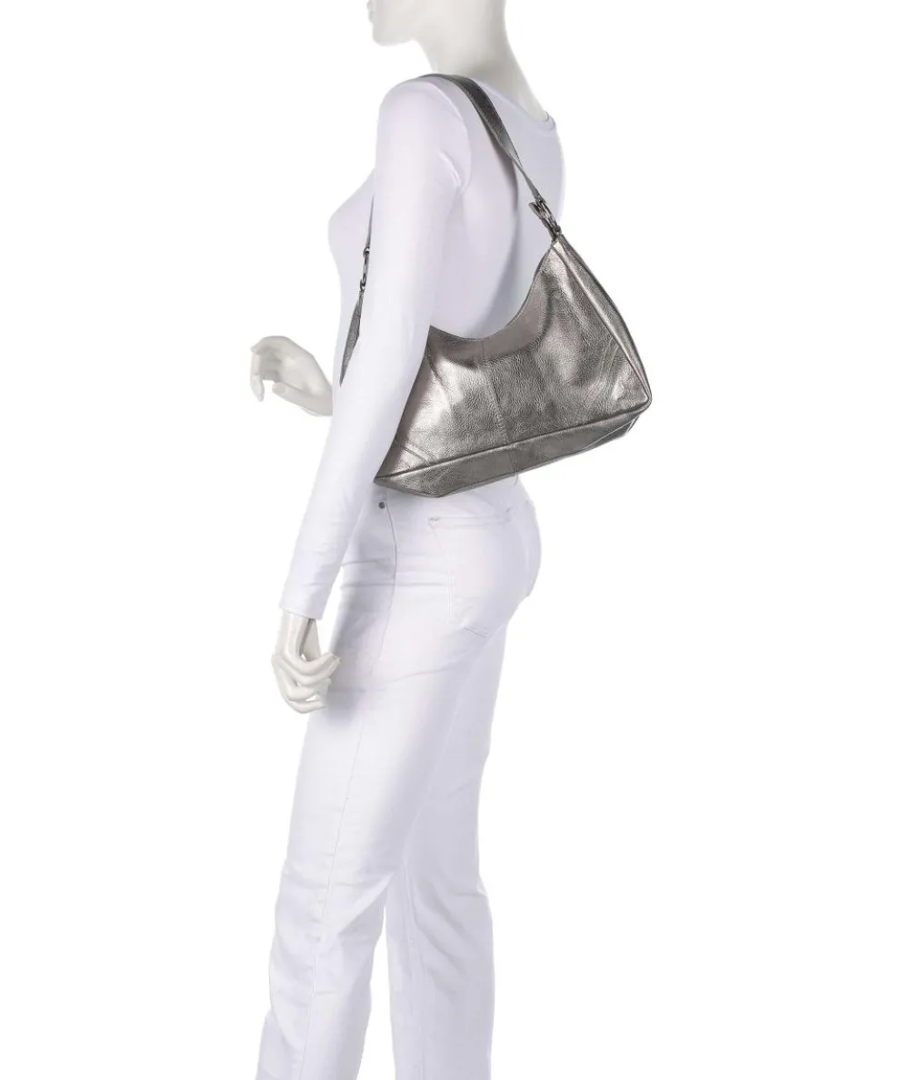 Salvatorgasse 3 Schultertasche genarbtes Rindsleder silber