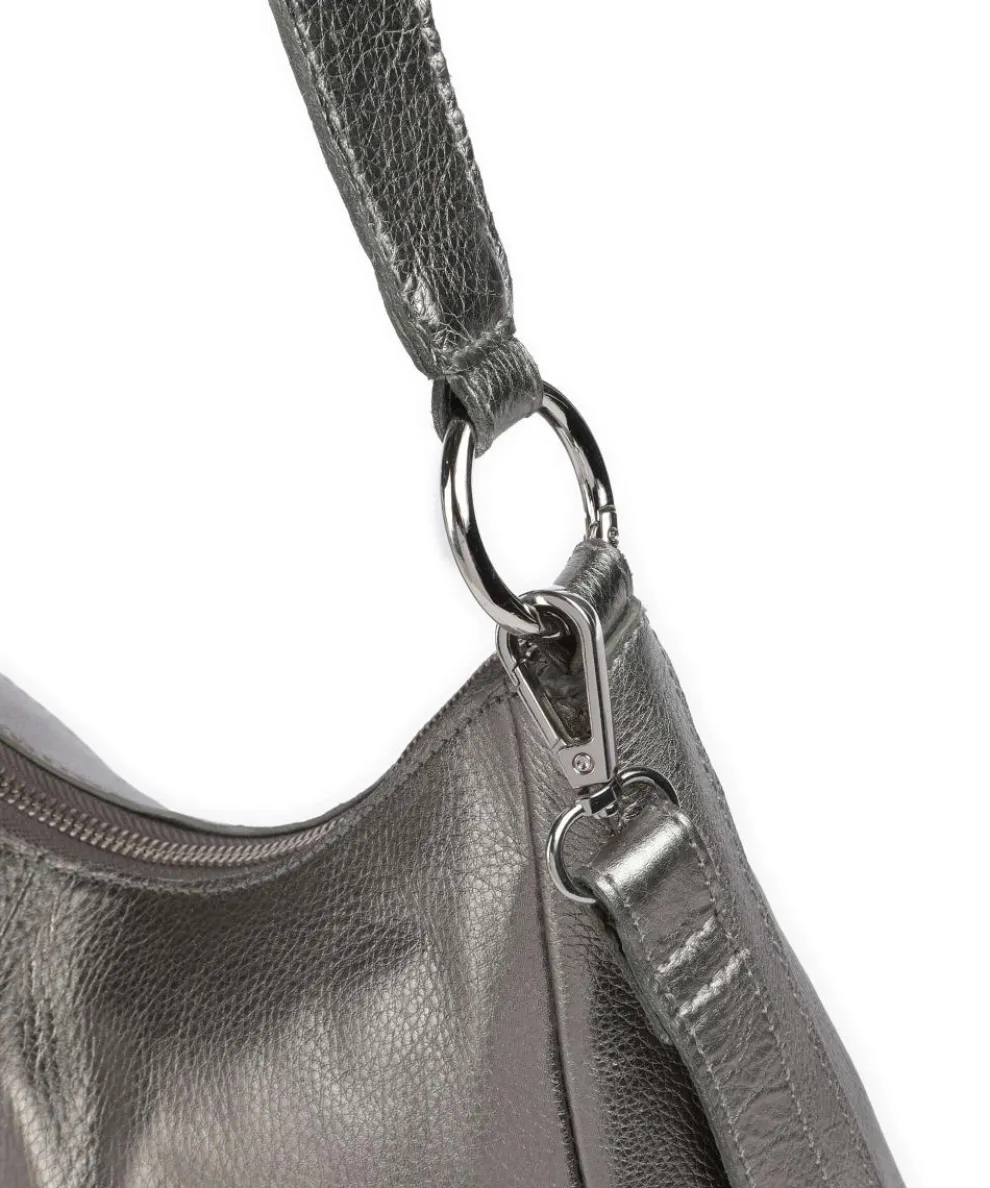 Salvatorgasse 3 Schultertasche genarbtes Rindsleder silber