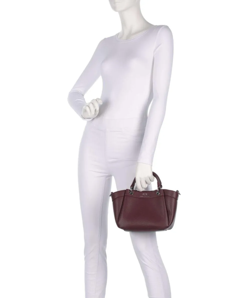 Wave S Handtasche Lederimitat wein