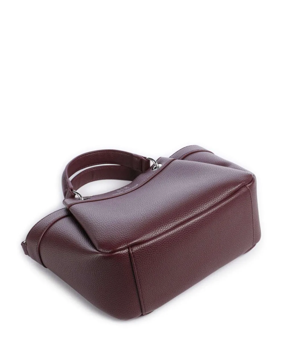 Wave S Handtasche Lederimitat wein