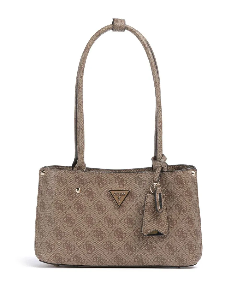 Meridian 4G Logo Schultertasche Lederimitat braun