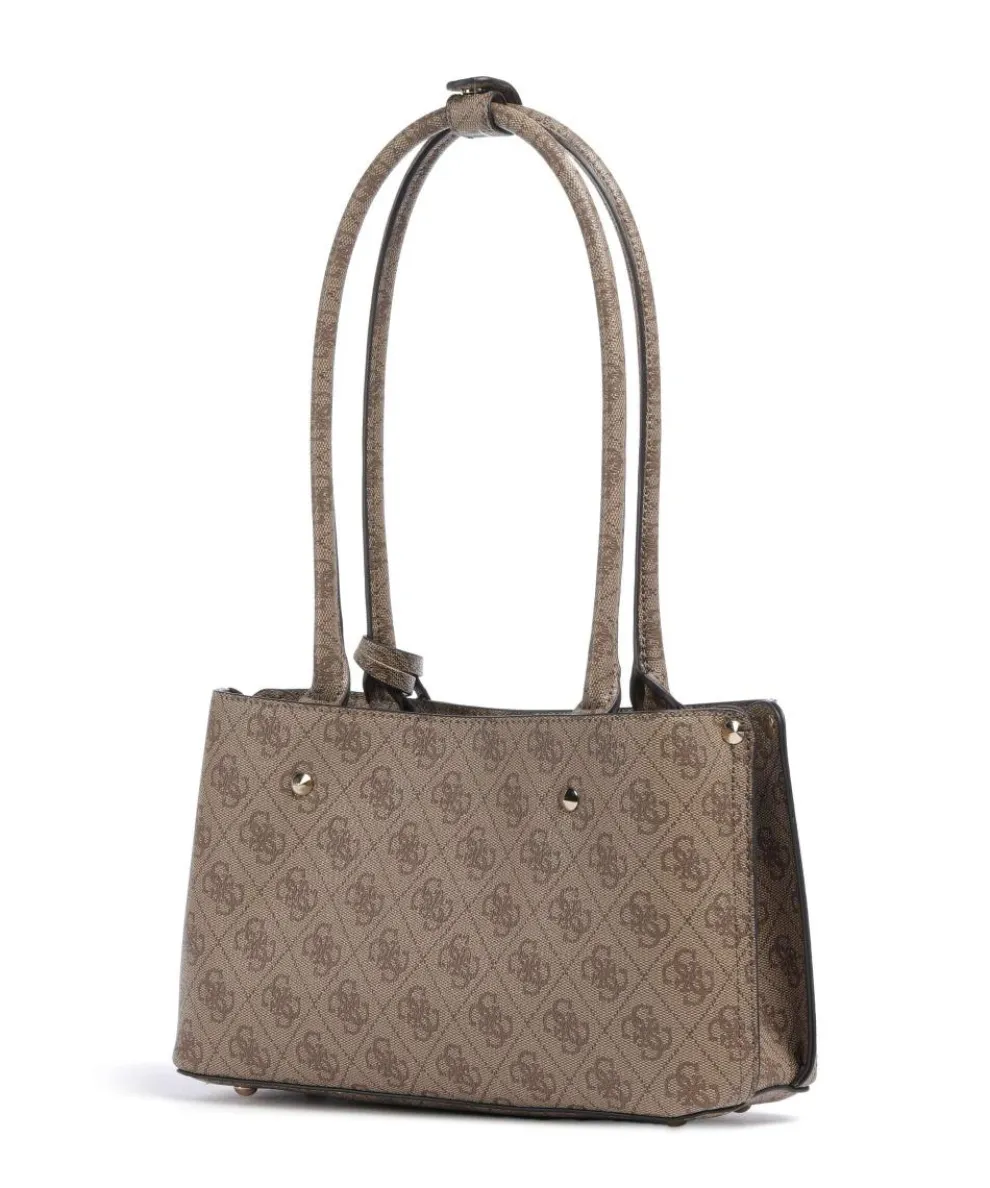 Meridian 4G Logo Schultertasche Lederimitat braun