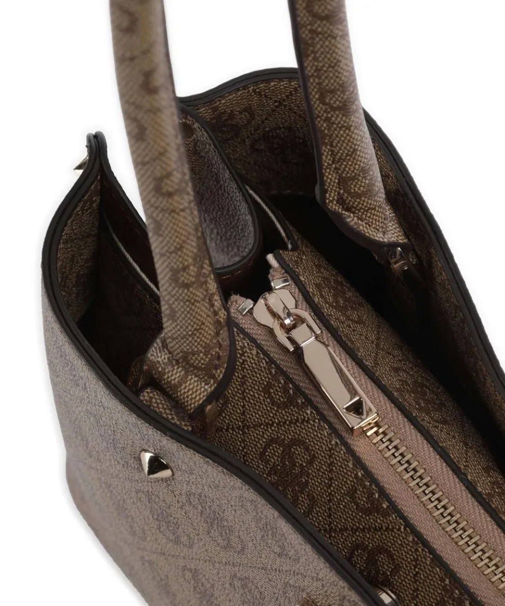 Meridian 4G Logo Schultertasche Lederimitat braun