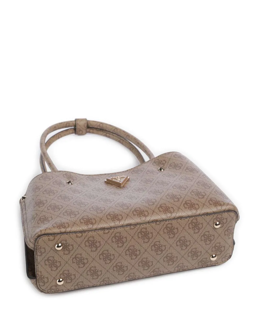 Meridian 4G Logo Schultertasche Lederimitat braun