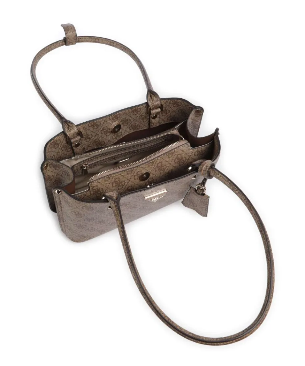 Meridian 4G Logo Schultertasche Lederimitat braun