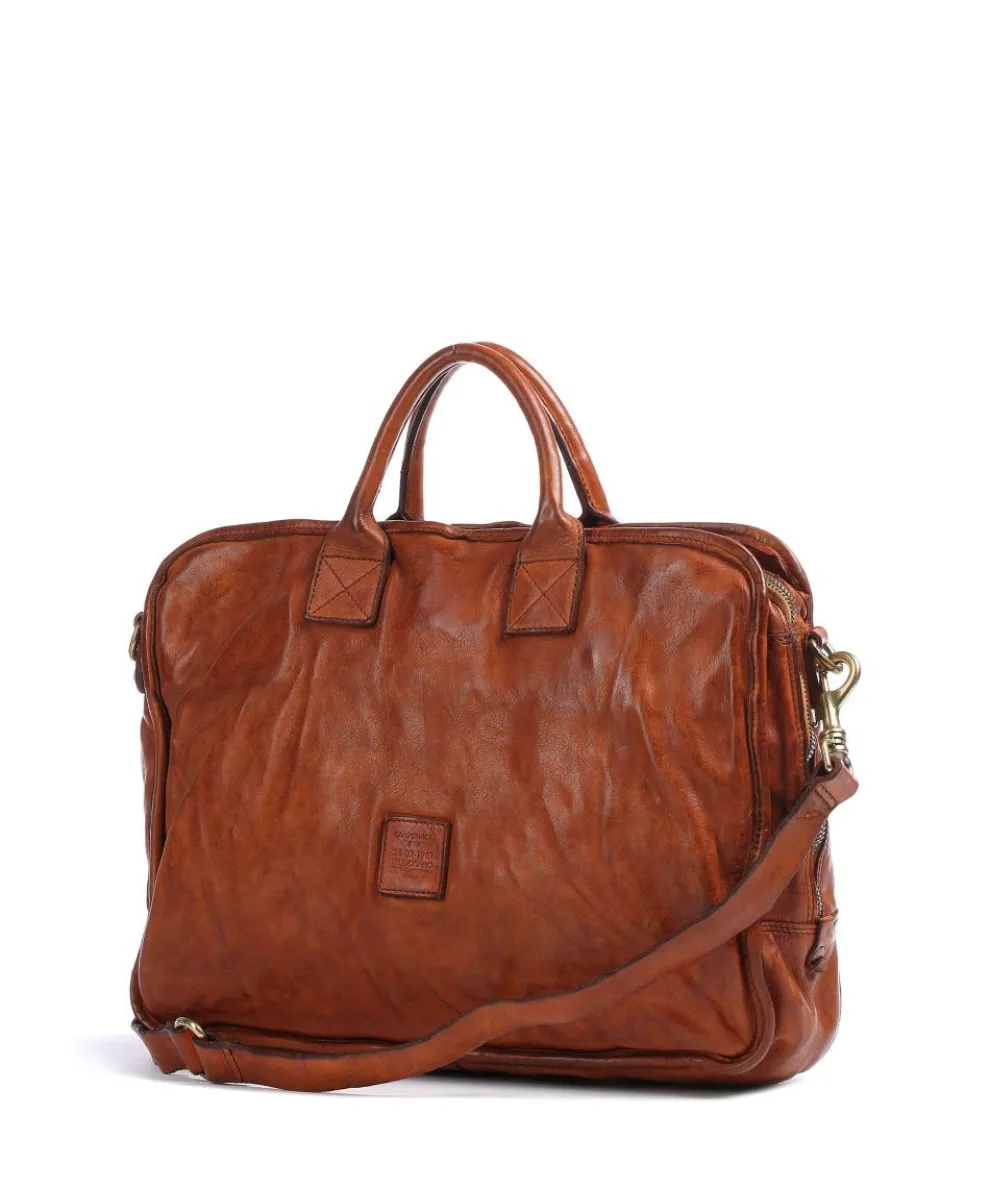 Aktentasche 15″ fein genarbtes Rindsleder cognac