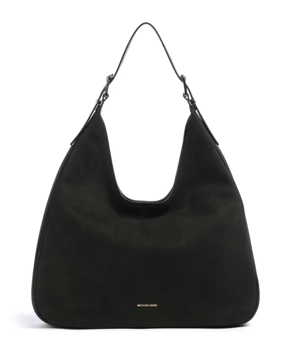 Nolita Large Beuteltasche aufgerautes Rindsleder schwarz