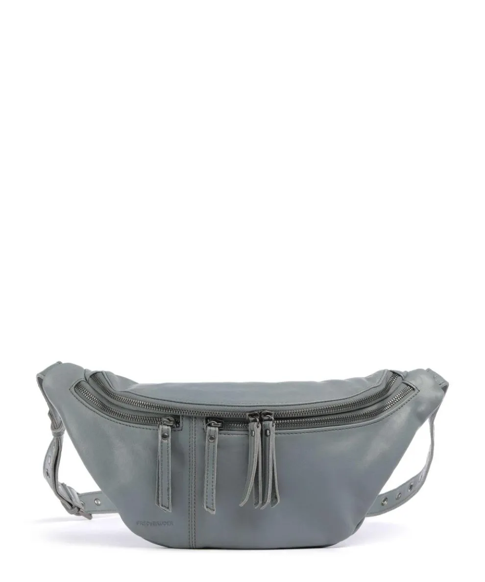 Me and My Bag Umhängetasche fein genarbtes Leder blaugrau