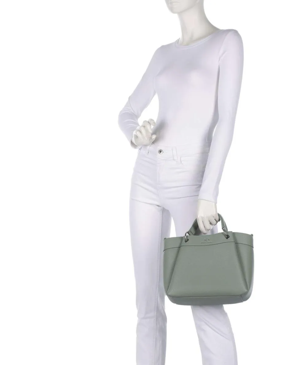 Wave M Handtasche Lederimitat grünblau