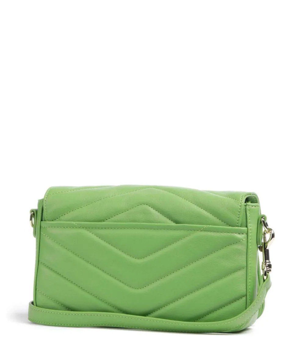 Soft Matelassé Umhängetasche weiches Rindsleder hellgrün