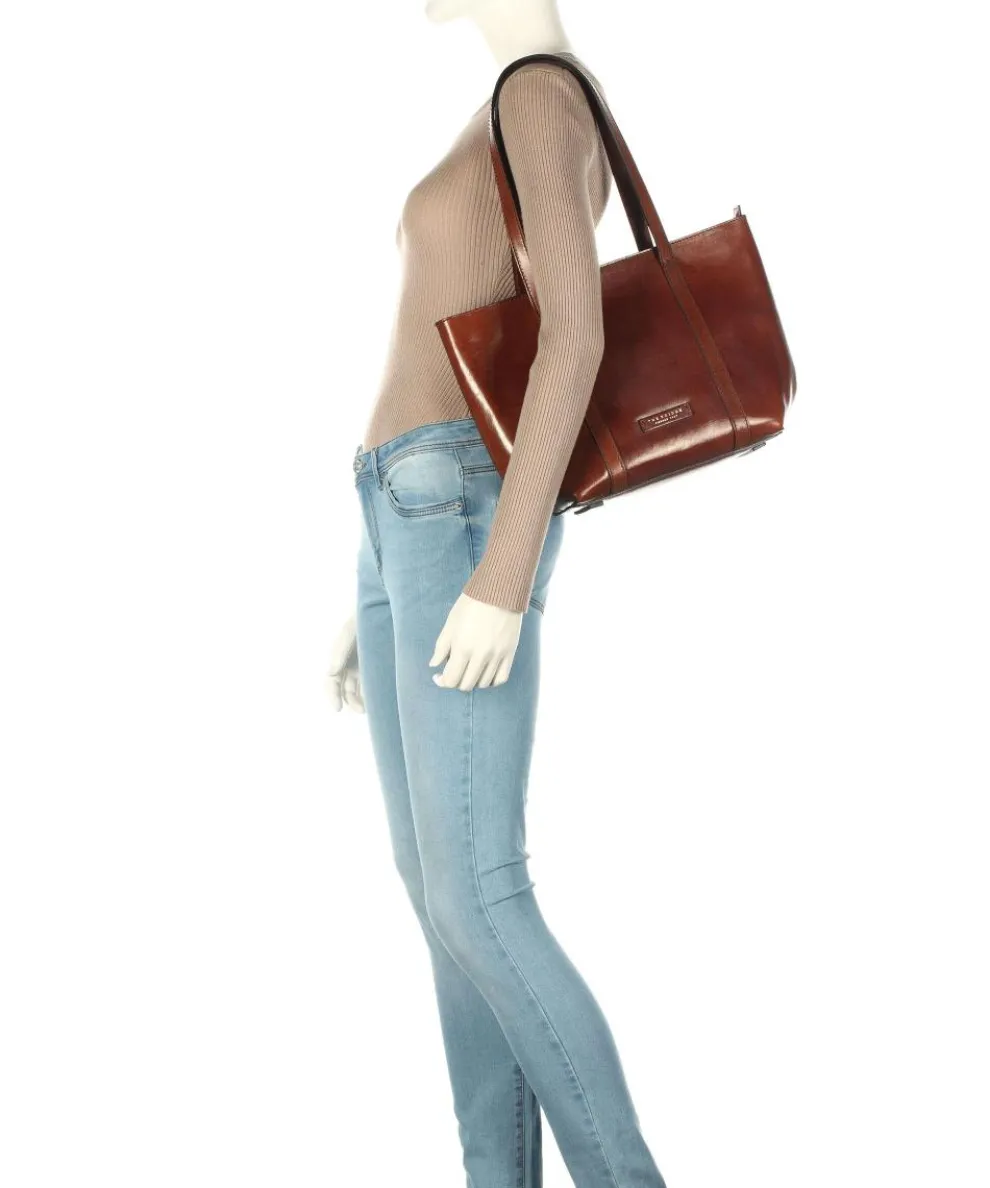 Vittoria Shopper glattes Rindsleder braun