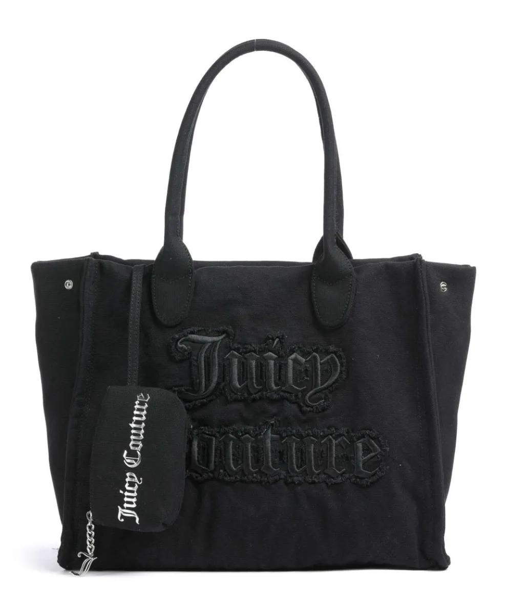 Iris Distressed L Shopper Baumwolle schwarz