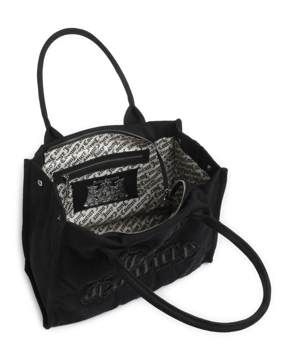 Iris Distressed L Shopper Baumwolle schwarz