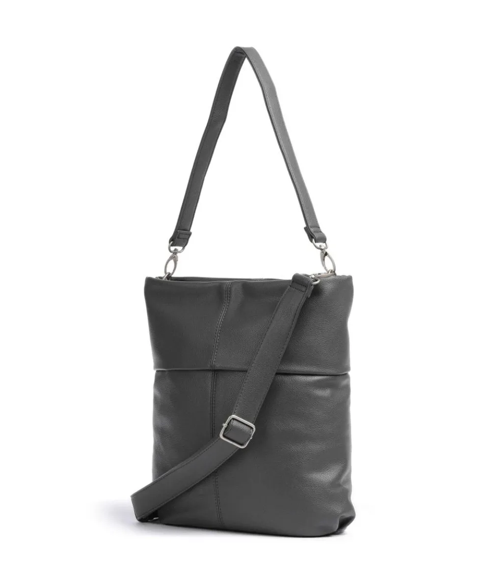 Mademoiselle.M M12 Beuteltasche Lederimitat dunkelgrau