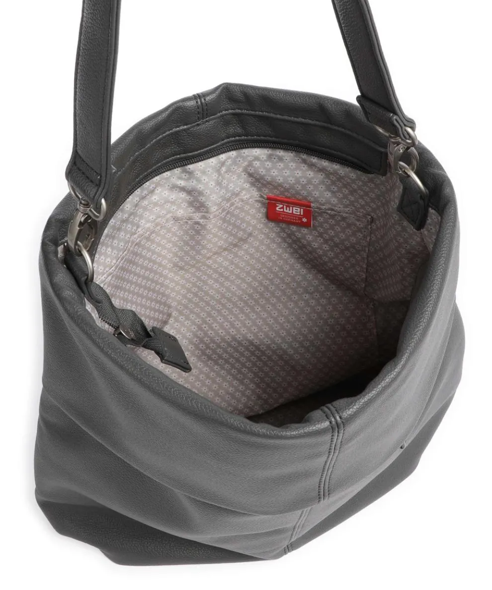 Mademoiselle.M M12 Beuteltasche Lederimitat dunkelgrau