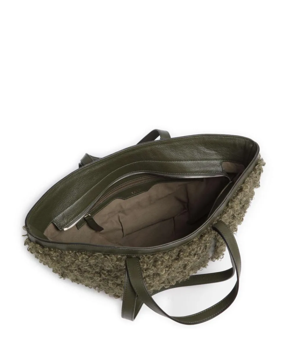 Latxa Cosmo Medium Shopper Kunstfell khaki