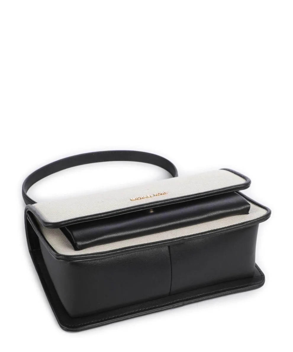 Claire Schultertasche Canvas natur/schwarz