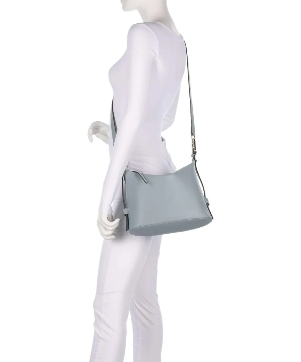 Nuvola M Handtasche fein genarbtes Leder hellblau