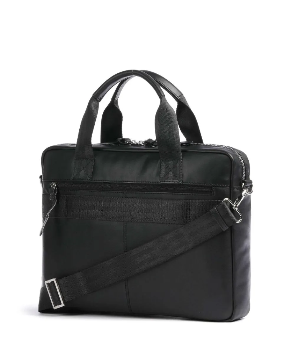 Comet Aktentasche 13″ fein genarbtes Rindsleder schwarz