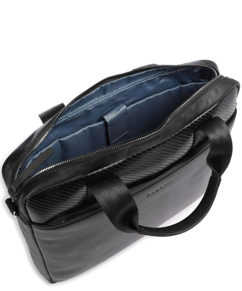 Comet Aktentasche 13″ fein genarbtes Rindsleder schwarz