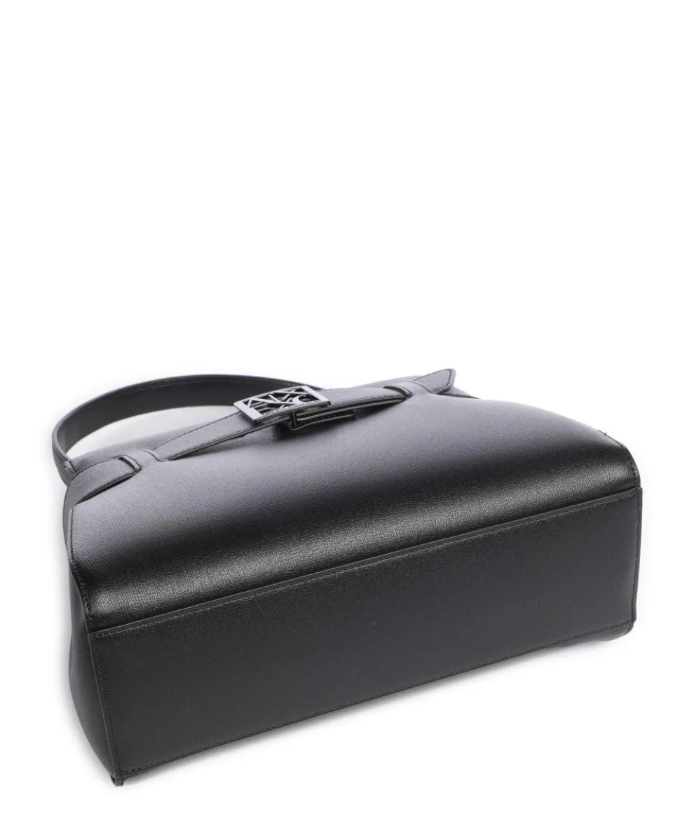 Susie S Handtasche Lederimitat schwarz