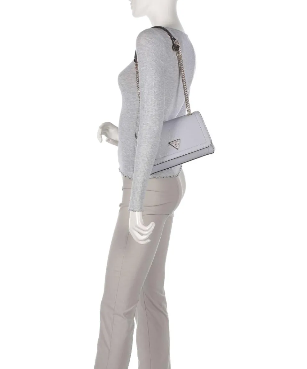 Noelle Schultertasche Lederimitat grau