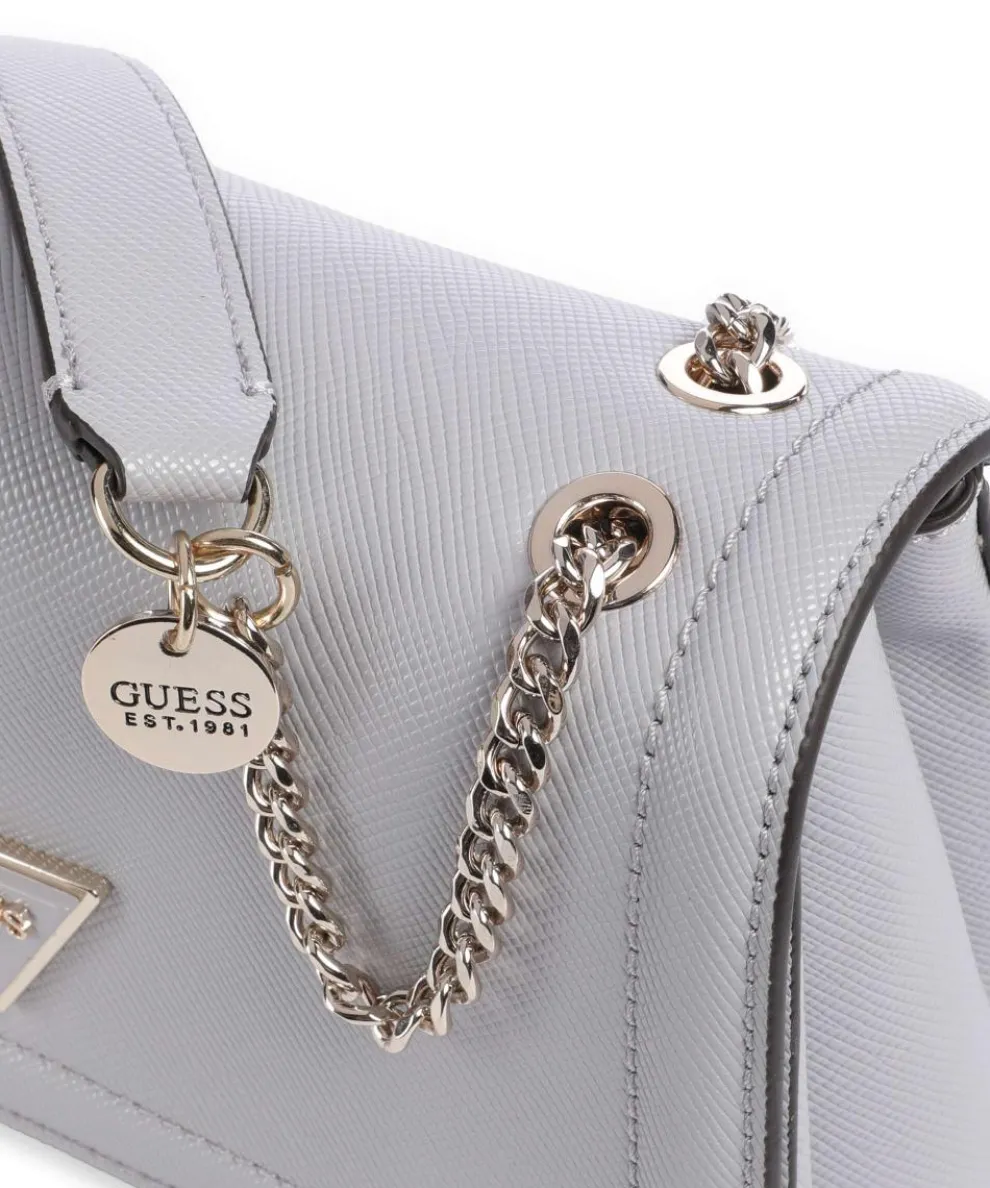 Noelle Schultertasche Lederimitat grau