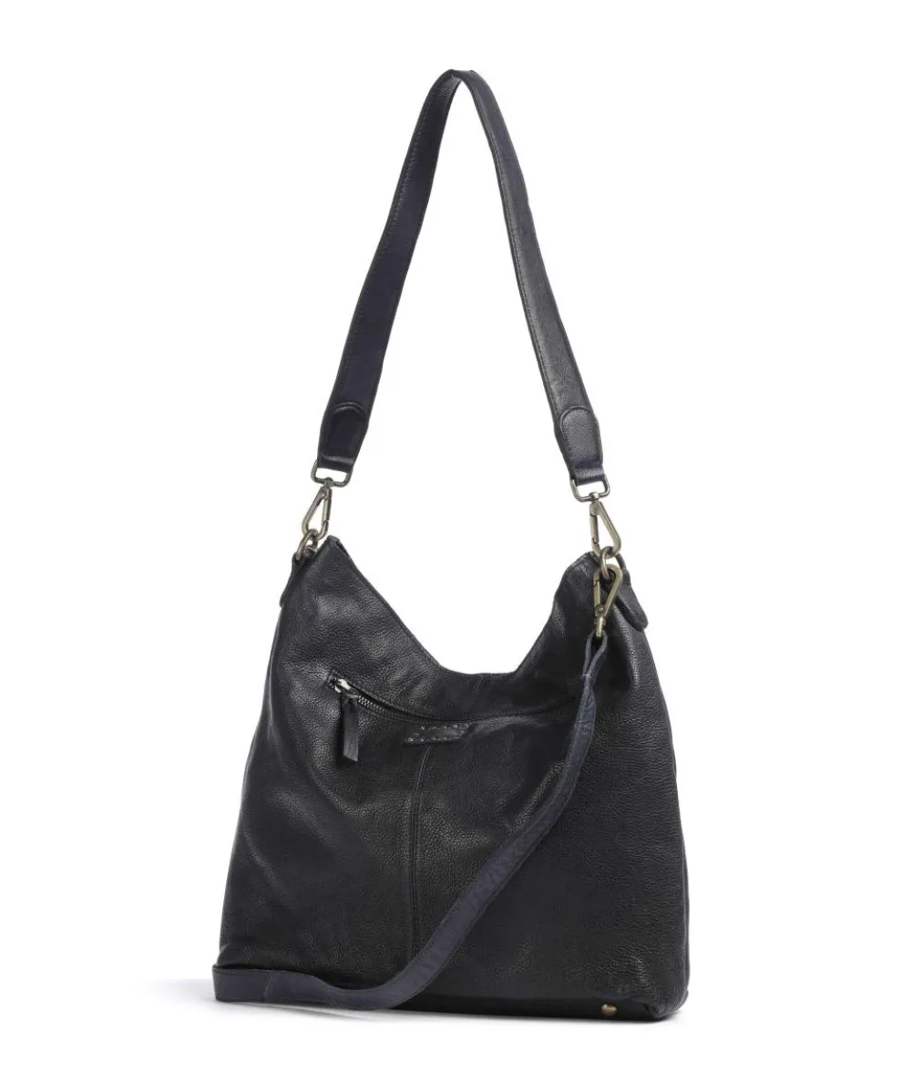 Paoliweg 2 Schultertasche genarbtes Rindsleder navy