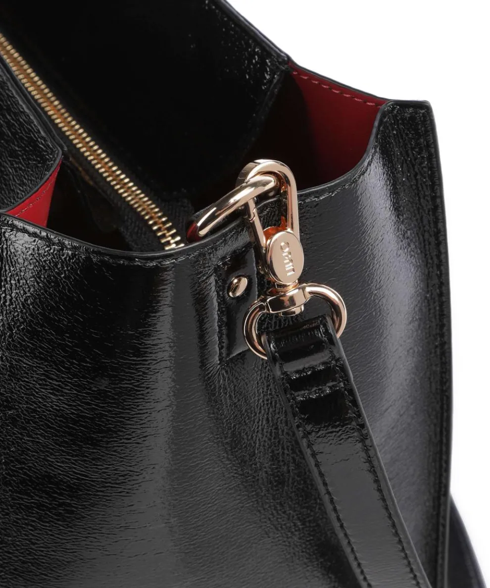 Doba L Shopper Lederimitat schwarz