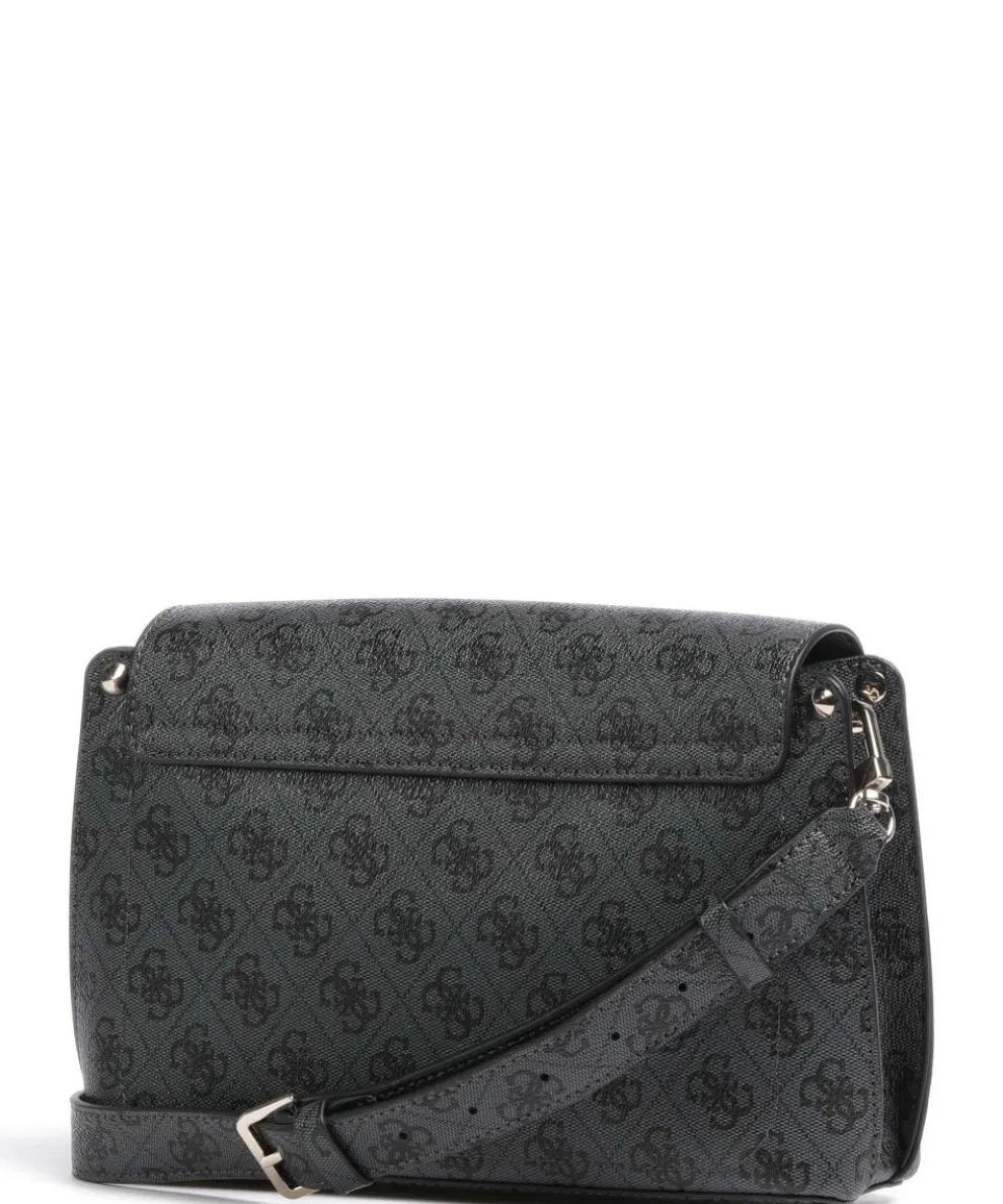 Meridian Umhängetasche Lederimitat dunkelgrau