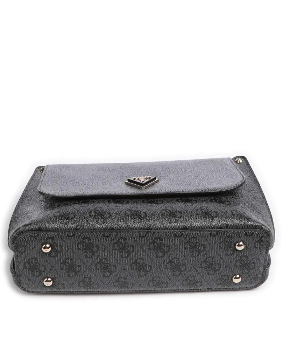 Meridian Umhängetasche Lederimitat dunkelgrau