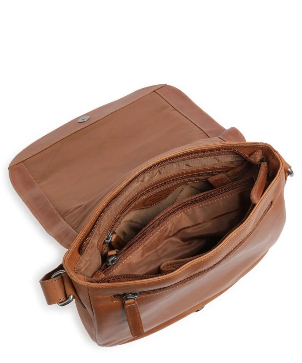 Everglades Umhängetasche Pull-Up Rindsleder cognac